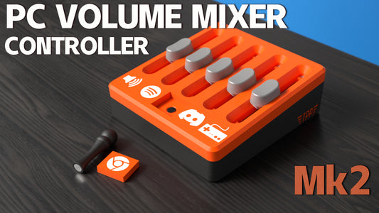 PC Volume Control | Deej Hardware Compatible | Custom PCB | Magnetic Tiles |