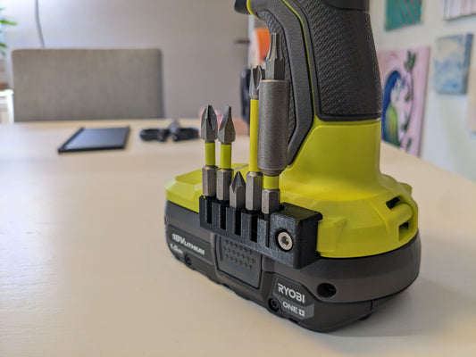 Ryobi Bit Holder/Ryobi One Plus HP Bit Clip/Ryobi One+ HP Bit Clip/Ryobi One+ hp Bit Holder - 100% Designed and Made in the USA!