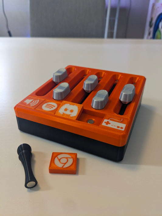 PC Volume Control | Deej Hardware Compatible | Custom PCB | Magnetic Tiles |