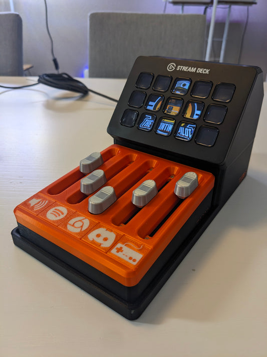 PC Audio Mixer and Stream Deck Stand | Streamdeck | Deej | Elgato |