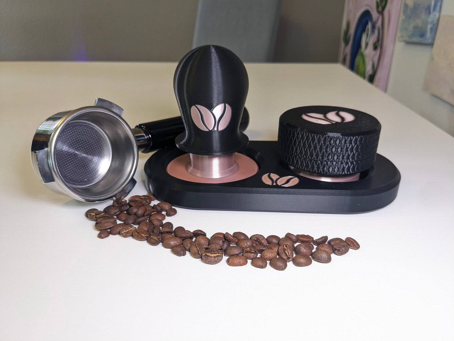 Self-Leveling Espresso Tamper And Distribution Tool