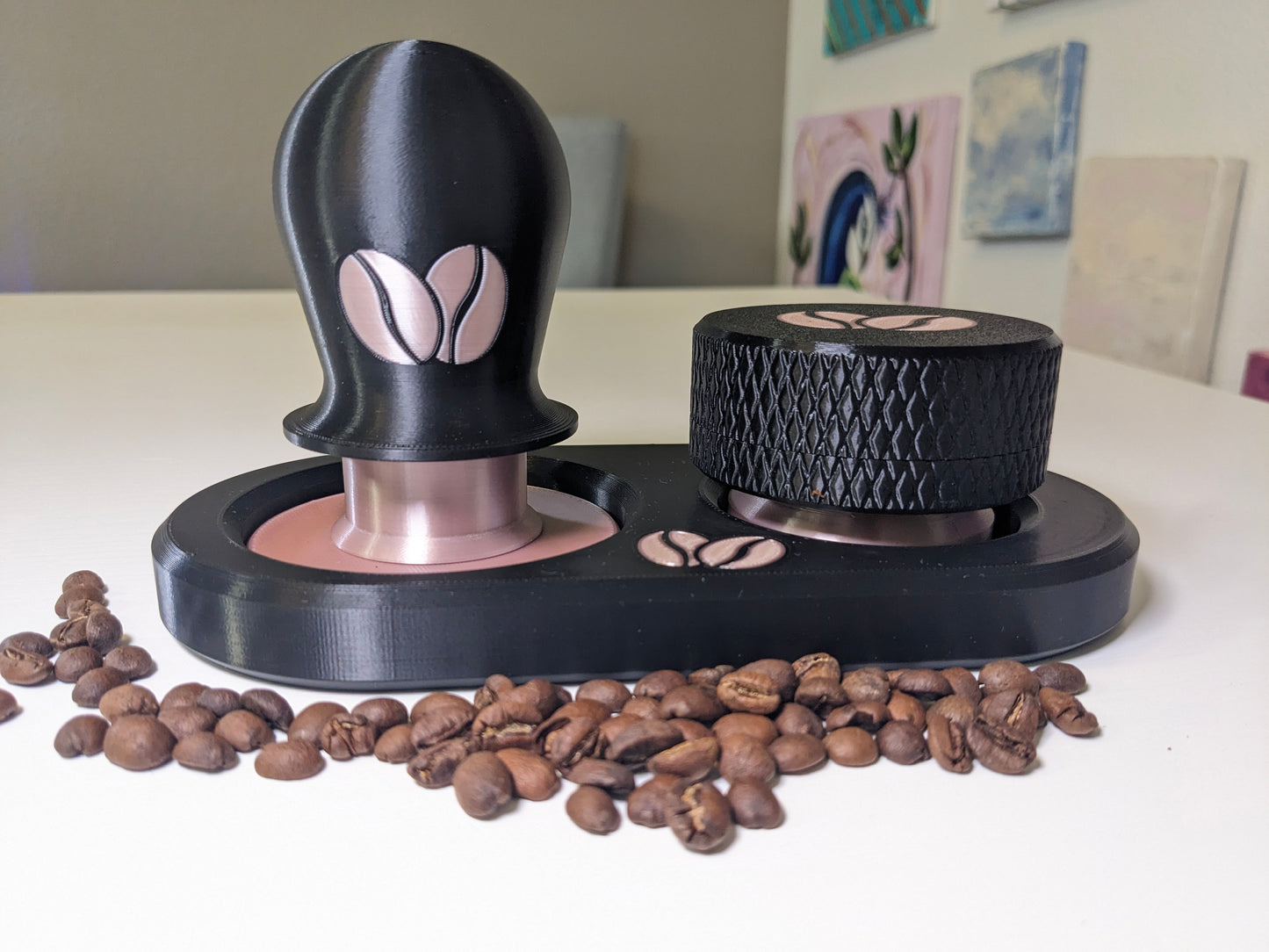 Self-Leveling Espresso Tamper And Distribution Tool