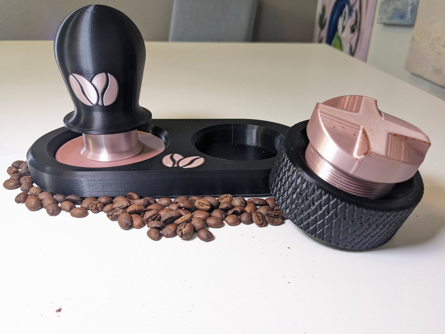 Self-Leveling Espresso Tamper And Distribution Tool