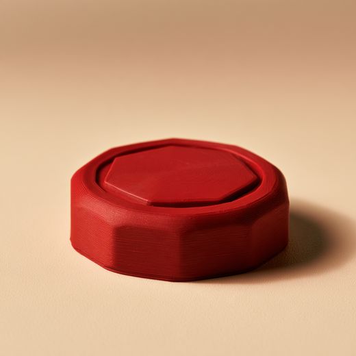 Red TPU vibration-damping part